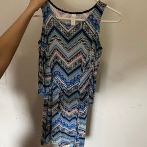 Long cut sleeve dress